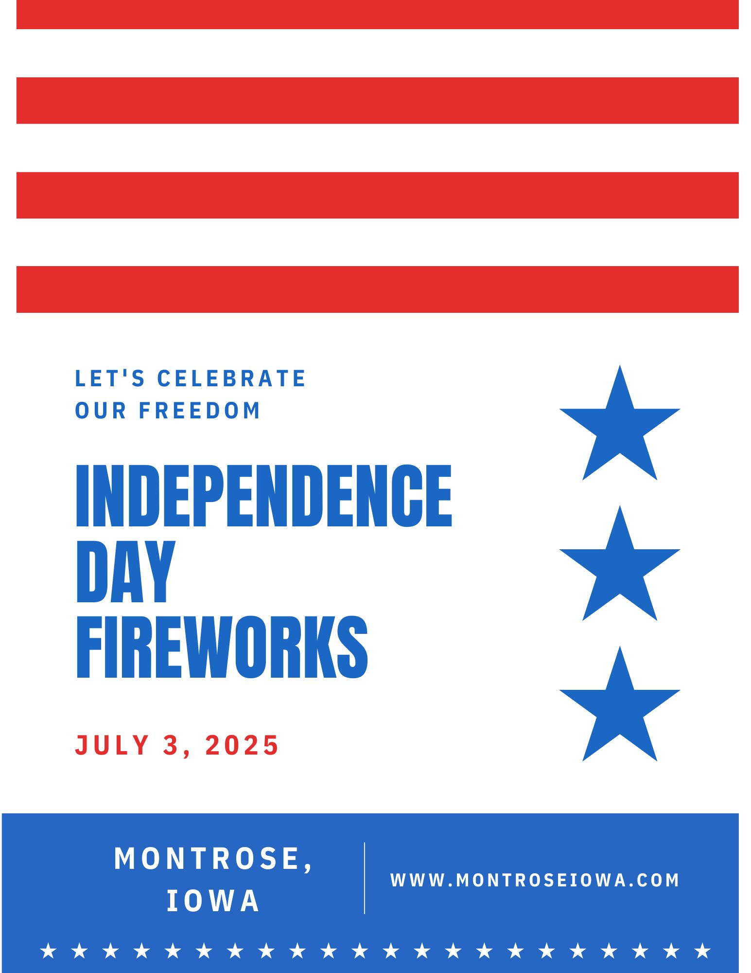 Fireworks display flyer